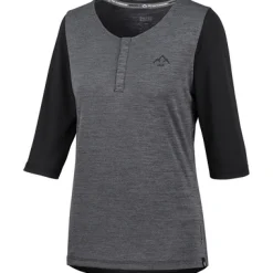 Radsport|Jogginghosen & Fitnessmode*IXS Kinder Radtrikots Carve X Henley Radtrikot Schwarz