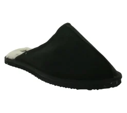 Hausschuhe & Pantoffeln*Jack & Jones Dudely Hausschuh gefütterte Pantoffeln Hausschlappen 12187557 Schwarz