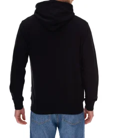 Pullover & Sweater*Jack & Jones Esterbro Newton Herren Kapuzen-Pullover Baumwoll-Pullover mit Originals Studio Print 12266801 Schwarz