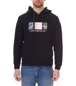 Pullover & Sweater*Jack & Jones Herren Kapuzen-Pullover mit Baumwollanteil Langarm-Shirt mit farblichen Akzenten 12262421 Schwarz, Weiß, Grün oder Beige