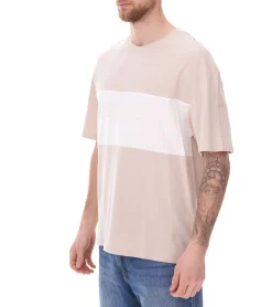 T-Shirts & Tank Tops*Jack & Jones Herren Rundhals-Shirt Baumwoll-Shirt T-Shirt Kurzarm-Shirt 12258883 Beige