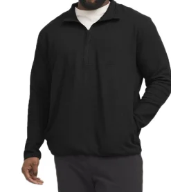 Pullover & Sweater*Jack & Jones Herren schlichter Troyer-Pullover Baumwoll-Pullover mit Stehkragen Langarm-Shirt 12266649 Schwarz oder Grau