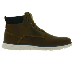 Stiefel & Boots|Turnschuhe & Sneaker*Jack & Jones Tubar Herren Schnürboots Echtleder mit herausnehmbarer Einlegesohle 12159513 Braun