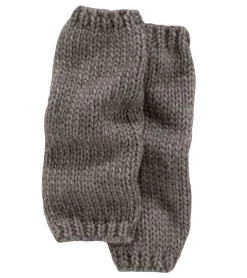 Handschuhe & Schals*J.Jayz Damen Strick-Stulpen mit Alpaka-Wollanteil leichte Winter-Arm-Stulpen wärmende Handschuhe 98210869 Braun/Grau