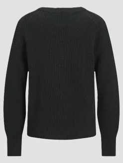 Sweater & Pullover*JJXX Mila Twist Rundhalspullover schwarz