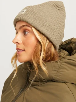 Caps & Mützen*JJXX Othelia Knit Beanie Mützen federgrau