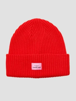 Caps & Mützen*JJXX Othelia Knit Beanie Mützen feurig rot