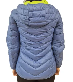 Mäntel & Jacken*KangaROOS Damen Stepp-Jacke Übergangs-Weste mit Kapuze Frühlings-Jacke 95573058 Blau