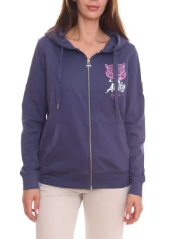 Sweater & Pullover*KangaROOS Damen Sweat-Jacke stylische Übergangsjacke Kapuzenjacke 60066607 Blau