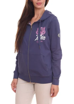 Sweater & Pullover*KangaROOS Damen Sweat-Jacke stylische Übergangsjacke Kapuzenjacke 60066607 Blau