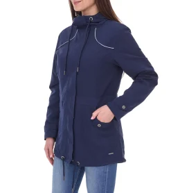 Mäntel & Jacken*KangaROOS Kapuzen-Jacke wasserabweisende Damen Übergangs-Jacke 67248741 Dunkelblau