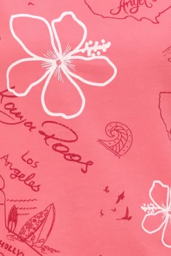 Sweater & Pullover*KangaROOS Sweatshirt Damen Baumwoll-Pulli mit verschiedenen Prints 61261202 Rosa/Rot