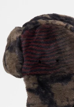 Caps & Mützen*KANGOL Wild Fur Mützen olive/cranberry