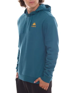 Pullover & Sweater|Jogginghosen & Fitnessmode*Kappa Dragonfly Herren Hoodie oder modischer Trainings-Anzug Petrolblau Jogginghose