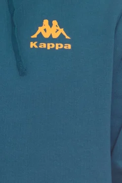 Pullover & Sweater|Jogginghosen & Fitnessmode*Kappa Dragonfly Herren Hoodie oder modischer Trainings-Anzug Petrolblau Jogginghose