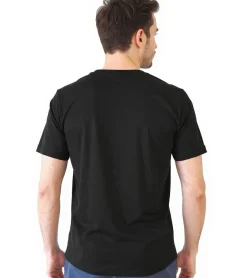 T-Shirts & Tank Tops*Kappa Herren Baumwoll-Shirt mit großem Logo Rundhals-Shirt Kurzarm-Shirt T-Shirt Oeko-Tex 100 zertifiziert 7085/8191 Schwarz, Grün, Weiß oder Rot