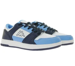 Turnschuhe|Sneaker & Turnschuhe*Kappa Kinder Alltags-Sneaker Freizeit-Schuhe Schnür-Schuhe Trainings-Schuhe 381U1NW Hellblau/Dunkelblau/Weiß