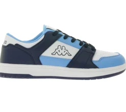 Turnschuhe|Sneaker & Turnschuhe*Kappa Kinder Alltags-Sneaker Freizeit-Schuhe Schnür-Schuhe Trainings-Schuhe 381U1NW Hellblau/Dunkelblau/Weiß