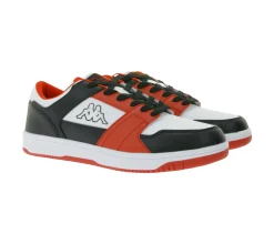 Turnschuhe & Sneaker*Kappa Logo Rernal 2 Herren Alltags-Sneaker Freizeit-Schuhe Schnür-Schuhe Trainings-Schuhe 341X2DW A00 Schwarz/Rot/Weiß