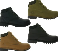 Stiefel & Boots*Kappa Logo Tennessee 2 Herren Winter-Stiefelette Schnür-Boots in Kunstleder-Optik 303UY90 Braun oder Schwarz