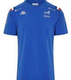 T-Shirts & Tank Tops*Kappa X ALPINE Formel 1 F1 Kinder T-Shirt mit HYDRO WAY PROTECTION-Technologie Kurzarm-Shirt 331915W Blau oder Schwarz