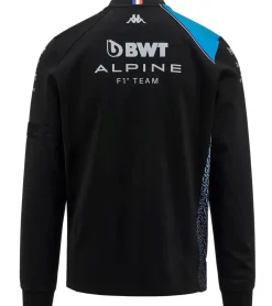 Jacken & Mäntel*Kappa X ALPINE Formel 1 Kinder Jacke mit elastischem Interlock-Stoff Übergangs-Jacke 321J8LW AF1 A12 Schwarz