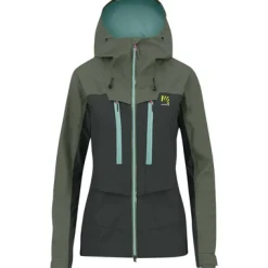 Camping & Outdoor|Mäntel & Jacken*KARPOS Damen Hardshelljacken Regenjacken Midi Shell Jacke Beige