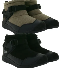 Stiefel & Boots*KEEN Hoodromeo Herren Winter-Stiefelette mit Fleece-Futter Schnee-Schuhe bis -20 Grad isolierende Winter-Stiefel 102679 Schwarz oder Beige