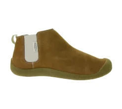 Boots & Stiefel*KEEN Mosey Chelsea Damen Stiefelette Echtleder Schlupf-Schuhe mit Wechselfußbett 1026826 Braun