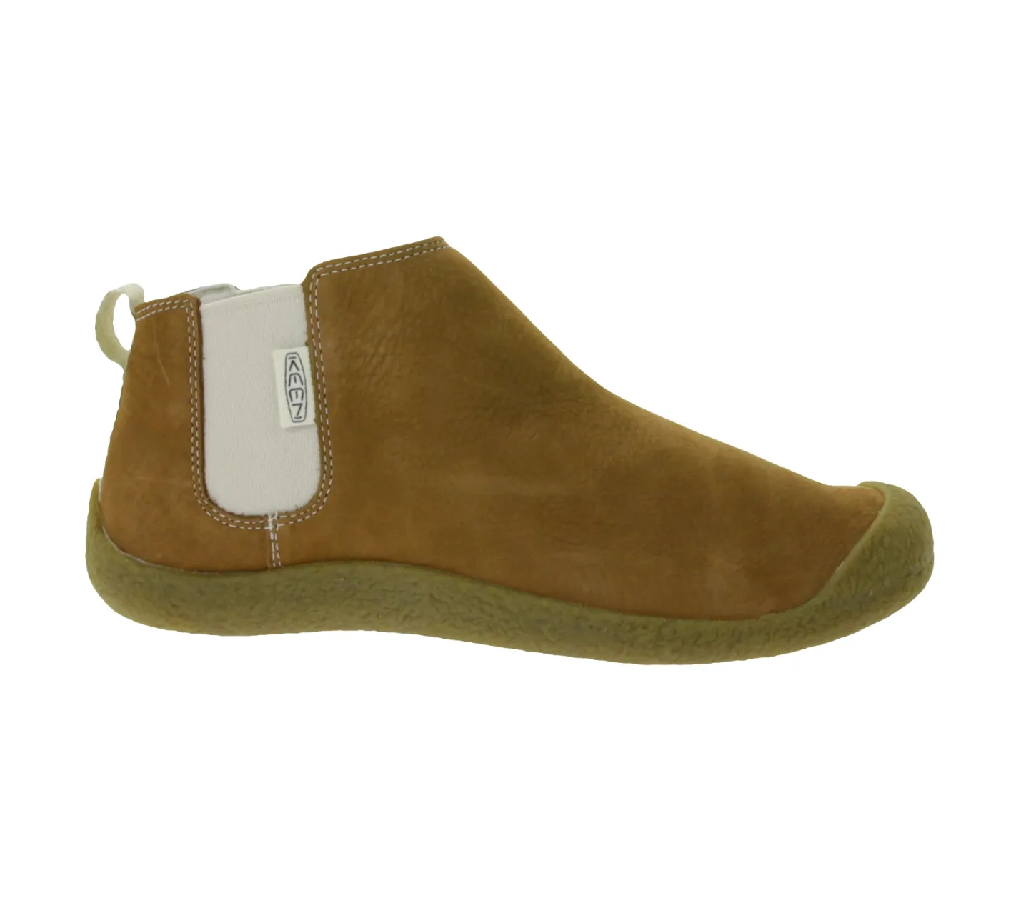 Boots & Stiefel*KEEN Mosey Chelsea Damen Stiefelette Echtleder Schlupf-Schuhe mit Wechselfußbett 1026826 Braun