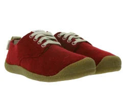 Sneaker & Turnschuhe*KEEN Mosey Derby Damen Filz-Schuhe nachhaltige Sneaker mit Eco Anti-Odor Schnür-Schuhe oder Blau Rot