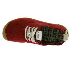 Sneaker & Turnschuhe*KEEN Mosey Derby Damen Filz-Schuhe nachhaltige Sneaker mit Eco Anti-Odor Schnür-Schuhe oder Blau Rot