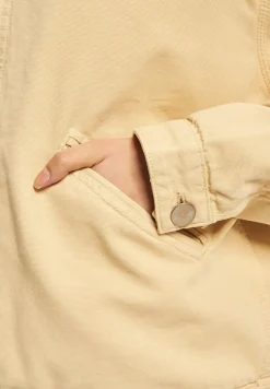 Mäntel & Jacken|Jacken & Mäntel*KEINE LIEBE Canvas Jeansjacke beige