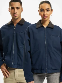 Mäntel & Jacken|Jacken & Mäntel*KEINE LIEBE Canvas Jeansjacke blau