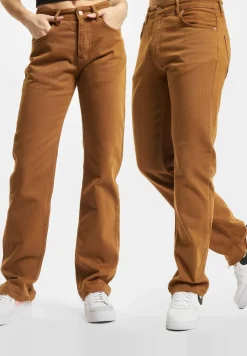 Hosen & Jeans|Jeans & Hosen*KEINE LIEBE Loosefit Denim Mittelbraun