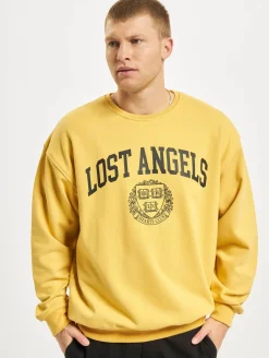 Sweater & Pullover|Pullover & Sweater*KEINE LIEBE Lost Angeles Pullover gelb