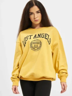 Sweater & Pullover|Pullover & Sweater*KEINE LIEBE Lost Angeles Pullover gelb