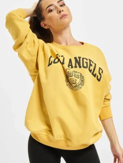 Sweater & Pullover|Pullover & Sweater*KEINE LIEBE Lost Angeles Pullover gelb