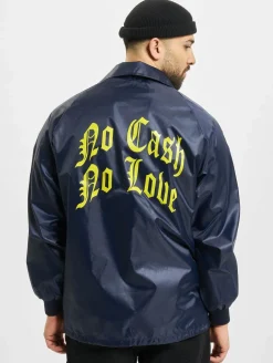 Mäntel & Jacken|Jacken & Mäntel*KEINE LIEBE No Love Leichte Jacke blau