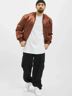 Mäntel & Jacken|Jacken & Mäntel*KEINE LIEBE Old Bomber Bomberjacke braun