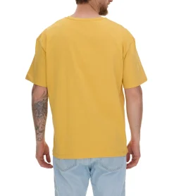 T-Shirts & Tank Tops*KEINE LIEBE Universe City und Broken Heart Club Herren Baumwoll-Shirt mit farblichen Akzenten T-Shirt Rundhals-Shirt Kurzarm-Shirt KLTS10 in Gelb, Grün, Blau, Rot, Violett oder Grau