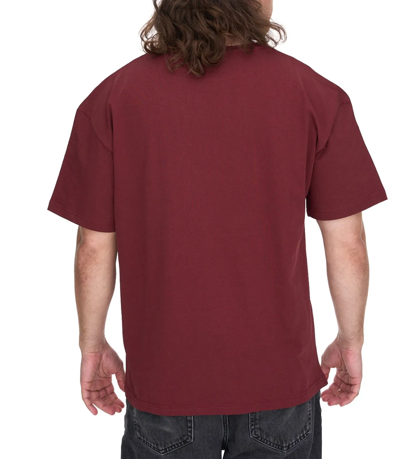 T-Shirts & Tank Tops*KEINE LIEBE Universe City und Broken Heart Club Herren Baumwoll-Shirt mit farblichen Akzenten T-Shirt Rundhals-Shirt Kurzarm-Shirt KLTS10 in Gelb, Grün, Blau, Rot, Violett oder Grau