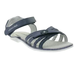 Sandalen|Zehentrenner & Sandalen*KIDSWORLD Kinder und Damen Sandalette mit Klettverschluss Alltags-Sandalen für Mädchen Sommer-Schuhe 47589726 Blau