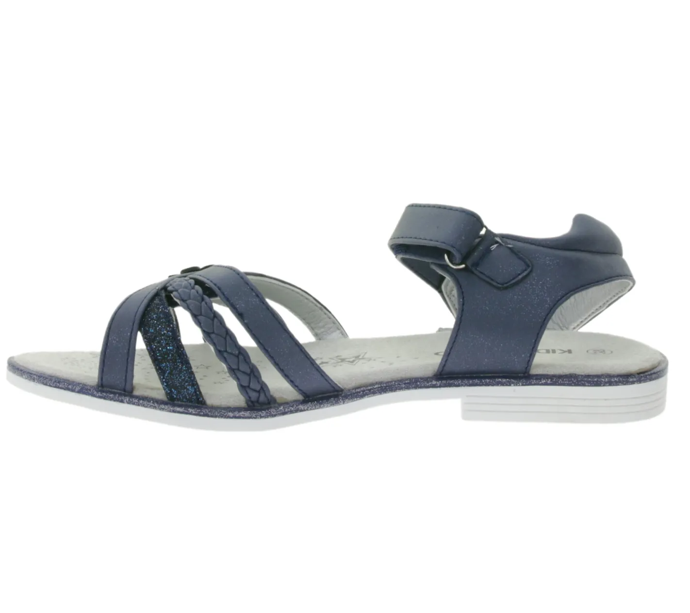 Sandalen|Zehentrenner & Sandalen*KIDSWORLD Kinder und Damen Sandalette mit Klettverschluss Alltags-Sandalen für Mädchen Sommer-Schuhe 47589726 Blau