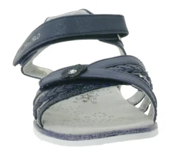 Sandalen|Zehentrenner & Sandalen*KIDSWORLD Kinder und Damen Sandalette mit Klettverschluss Alltags-Sandalen für Mädchen Sommer-Schuhe 47589726 Blau