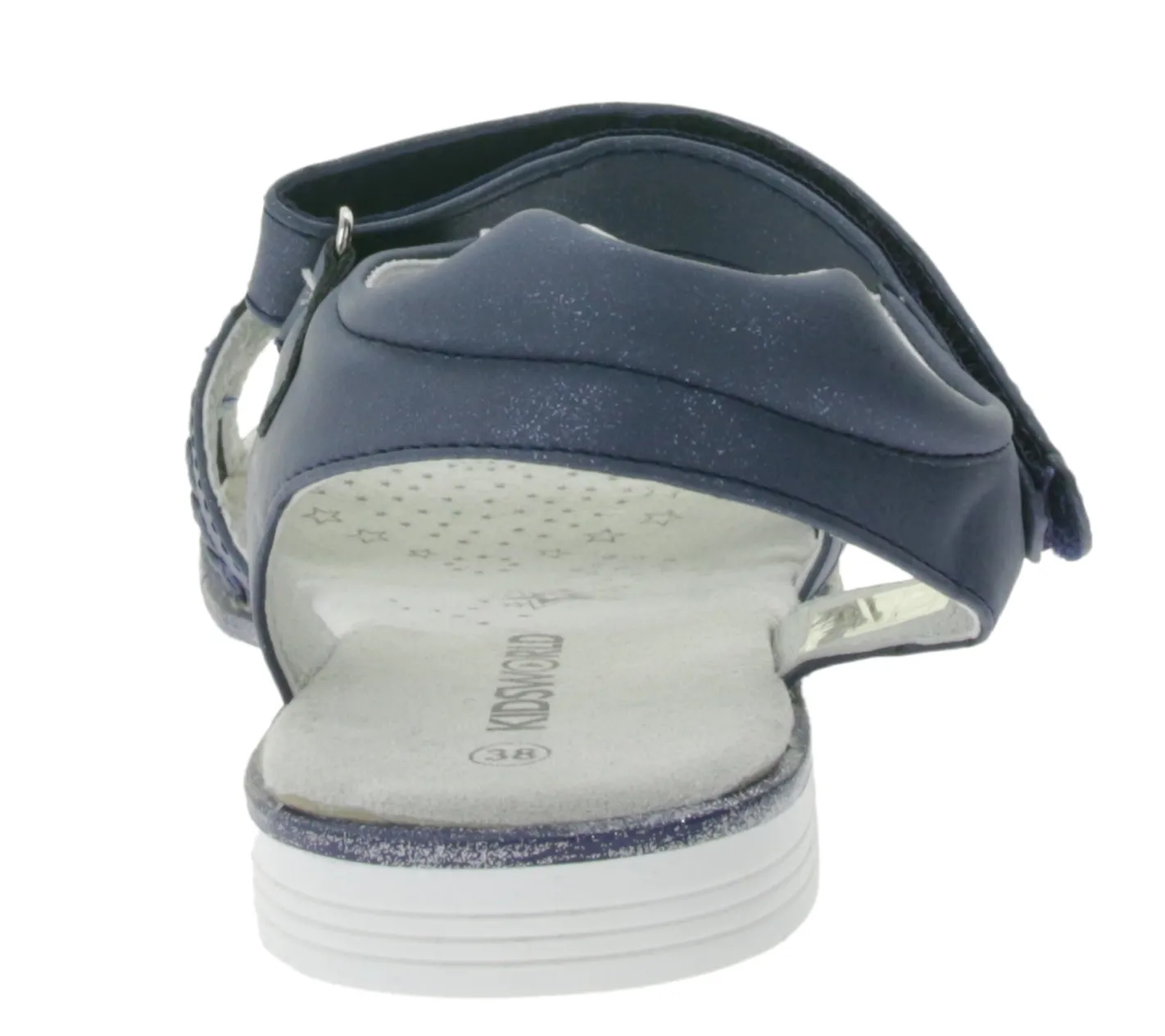 Sandalen|Zehentrenner & Sandalen*KIDSWORLD Kinder und Damen Sandalette mit Klettverschluss Alltags-Sandalen für Mädchen Sommer-Schuhe 47589726 Blau