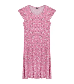 Kleider & Röcke*KIDSWORLD Mädchen Sommer-Kleid mit Allover Blumen-Print Rundhals-Kleid 52543308 Rosa