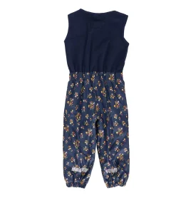 Camping & Outdoor|Jeans & Hosen*O46bpx Kinder Regenhose mit reflektierenden Streifen Thermo-Latzhose für Jungen und Mädchen mit Blumen Muster Matsch-Hose Buddelhose 903967 Dunkel-Blau