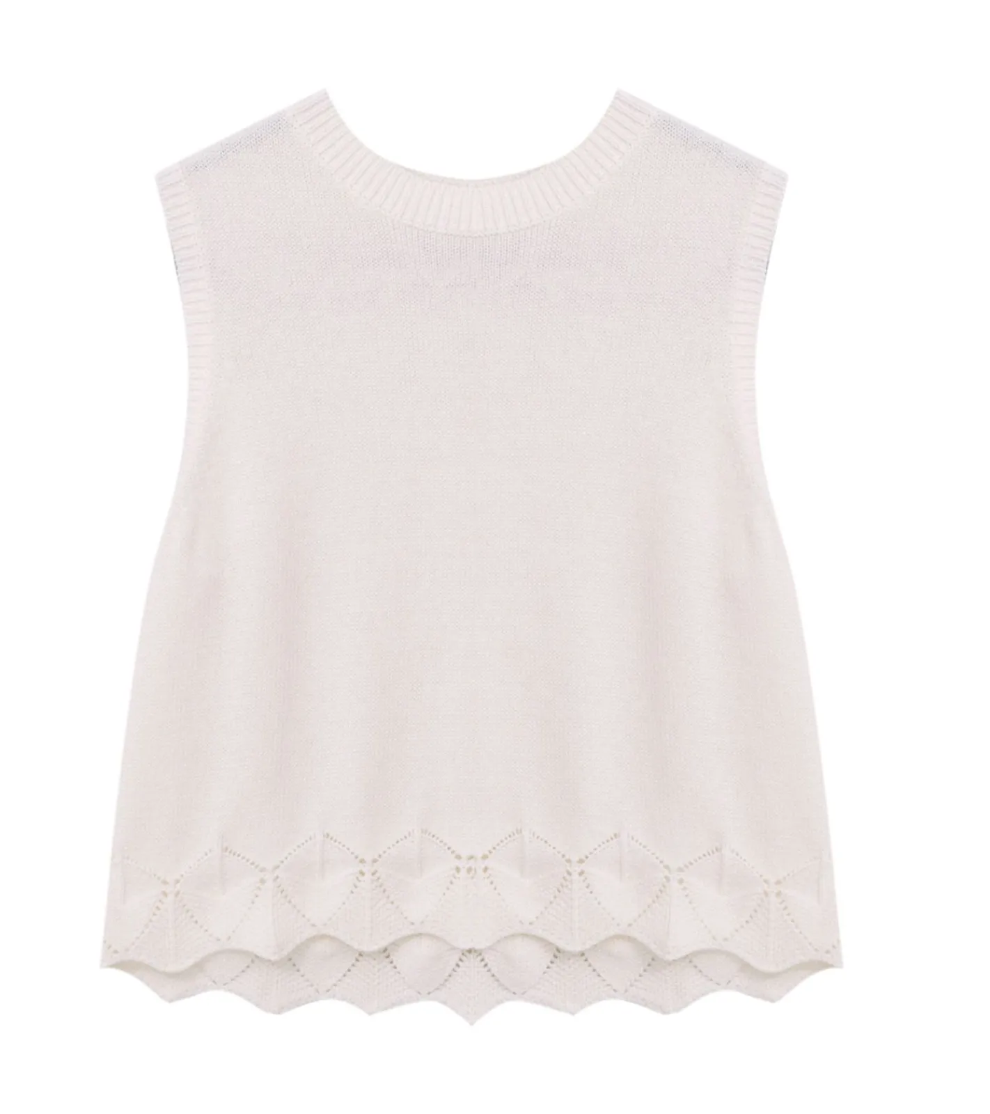 T-Shirts & Tank Tops*O46bpx Kinder schlichtes Mädchen Sommer-Top Baumwoll-Shirt Strick-Top Rundhals-Shirt 915913 Weiß