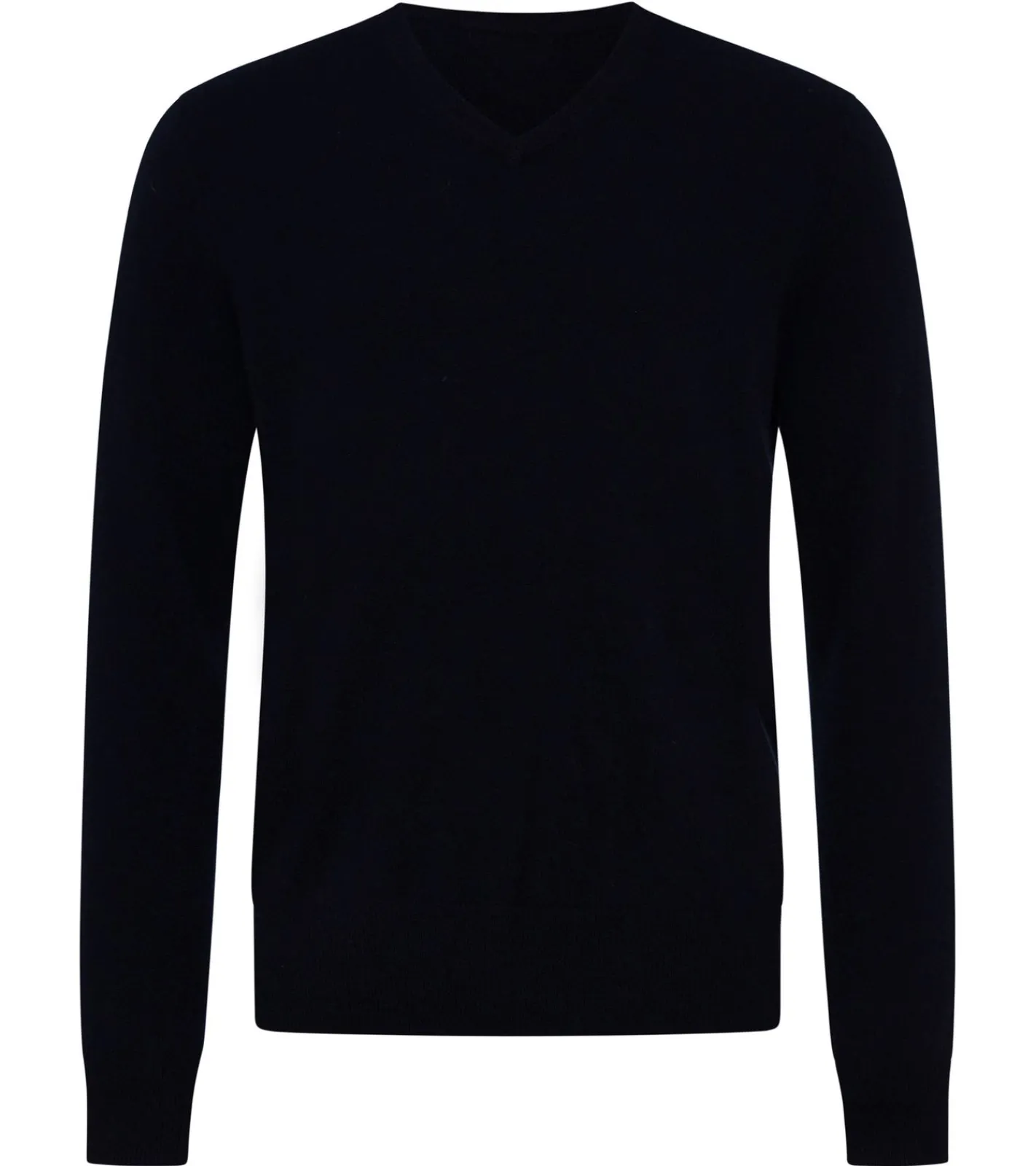 Pullover & Sweater*KKS STUDIOS Cashmere KKS STUDIOS Herren V-Neck Pullover aus 100% Kaschmir Sweater KK2350 26034 Navy
